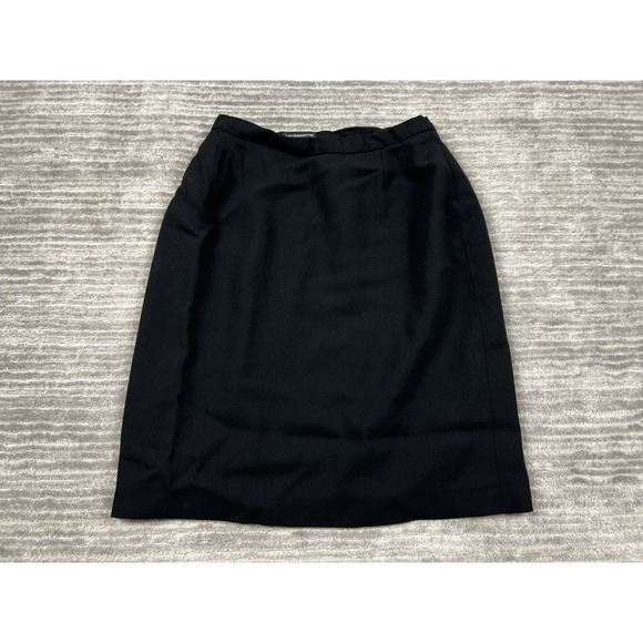 Liz Claiborne Dresses & Skirts - Vintage Liz Claiborne Collections Skirt Womens 10 Black Wool Lined Casual